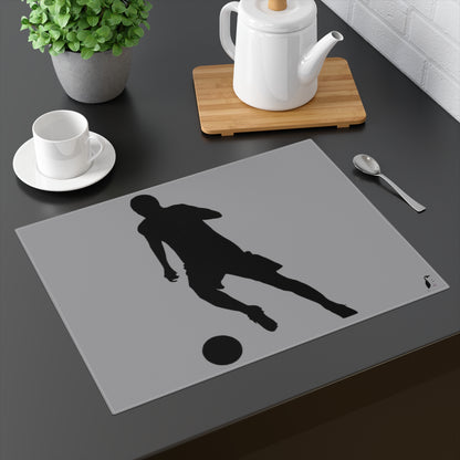 Placemat, 1pc: Soccer Grey