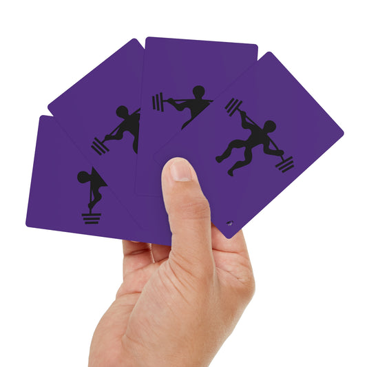Poker Cards: Weightlifting Purple