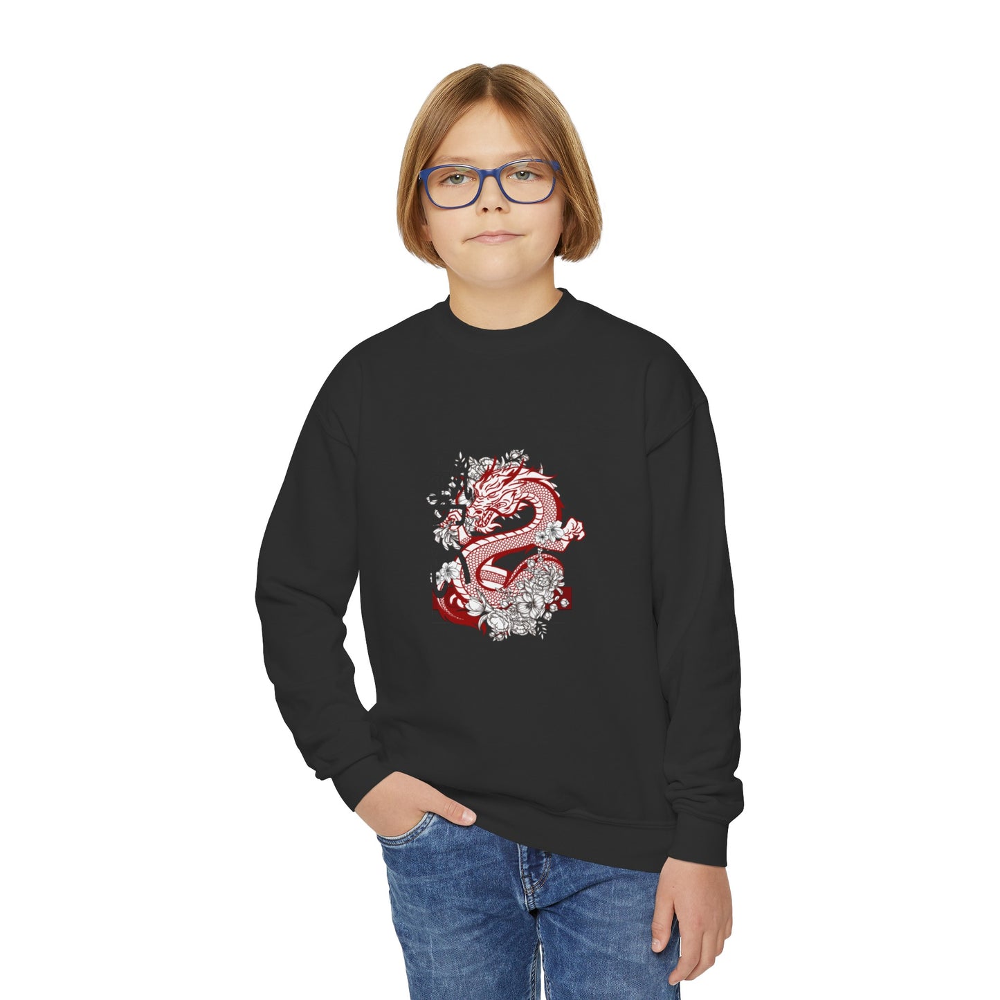 Youth Crewneck Sweatshirt: Mga Dragon 