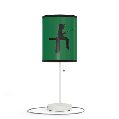 Lamp on a Stand, US|CA plug: Fishing Dark Green