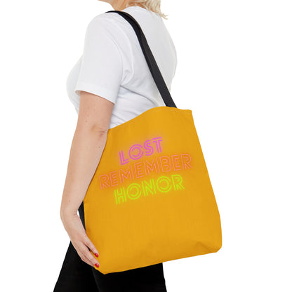 Tote Bag: Lost Remember Honor Yellow