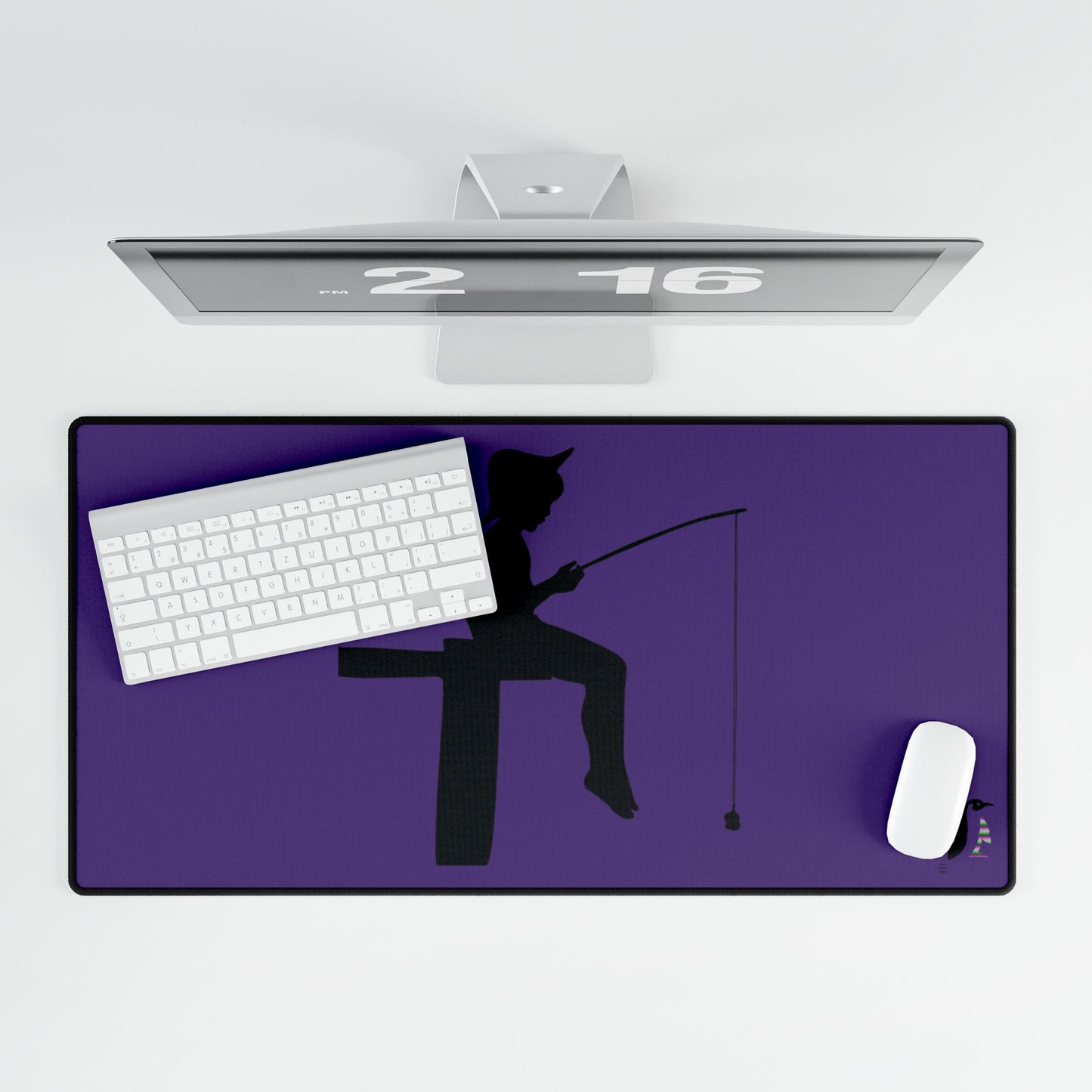 Desk Mats: Fishing Purple