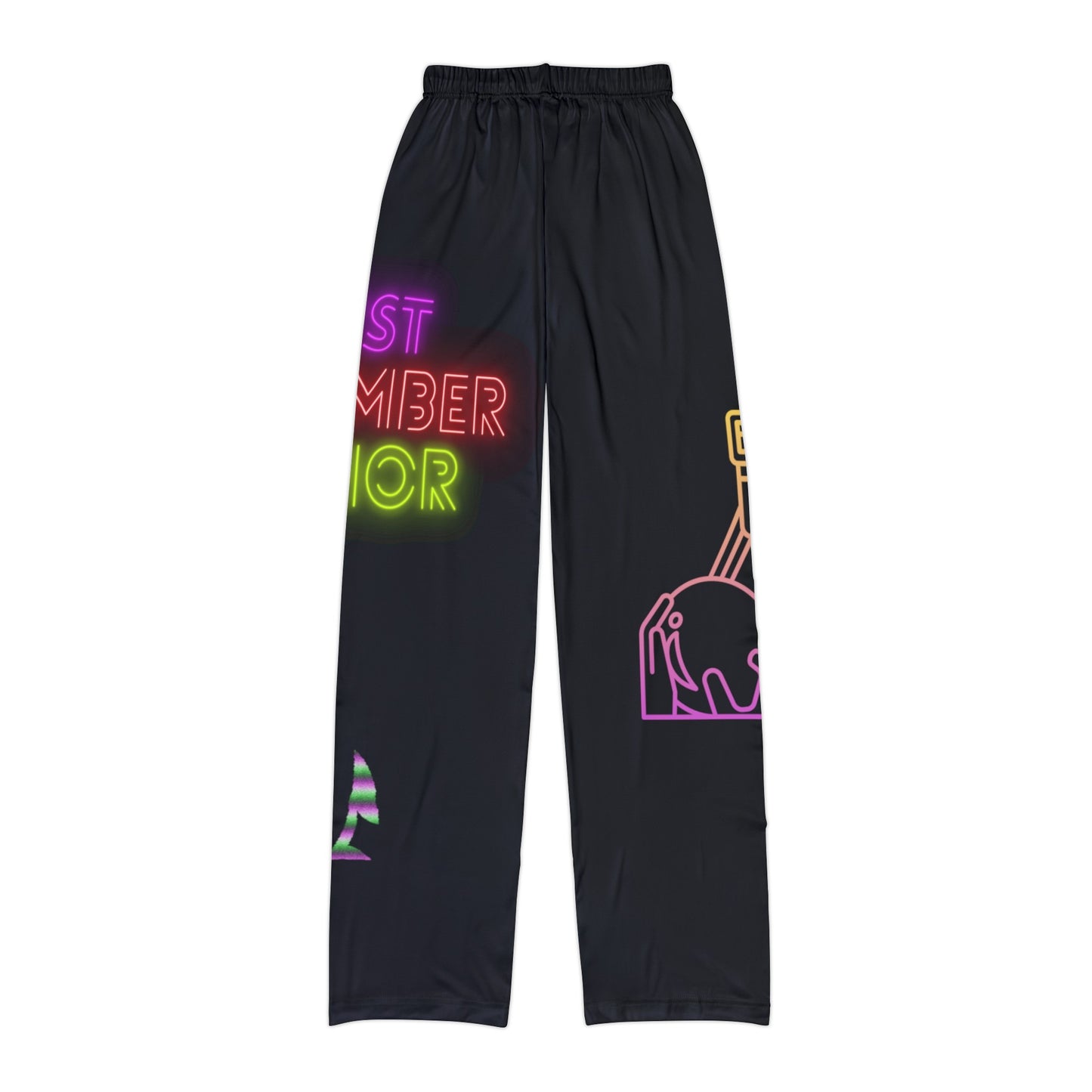 Kids Pajama Pants: Bowling Black