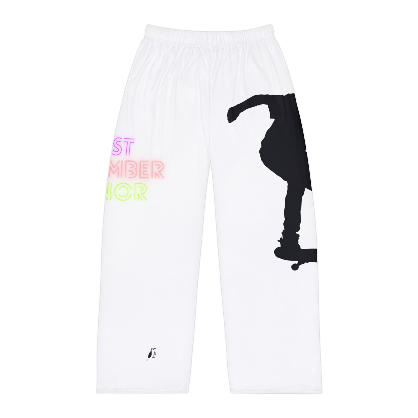 Men's Pajama Pants: Skateboarding White