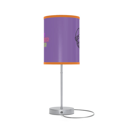 Lamp on a Stand, US|CA plug: Football Lite Purple