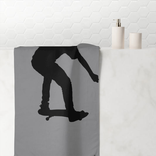 Mink-Cotton Towel: Skateboarding Grey