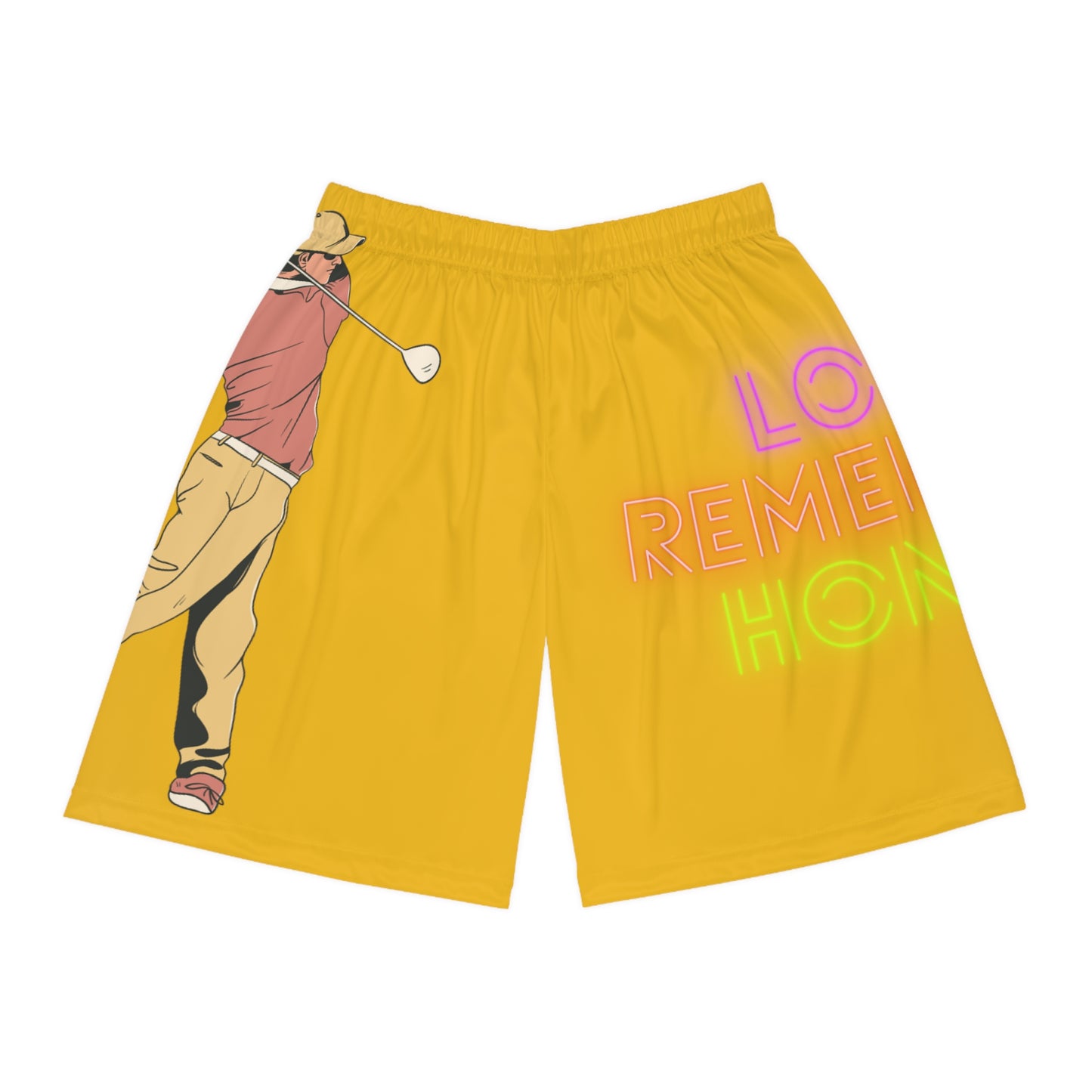 Basketball Shorts: Golf Yellow