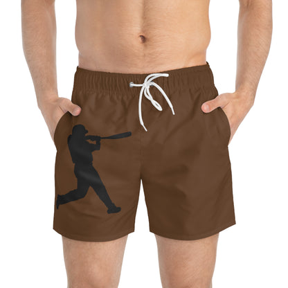 Swim Trunks: Baseball Brown