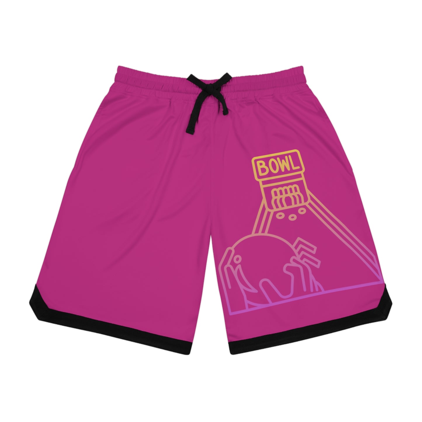 Basketball Rib Shorts: Bowling Pink