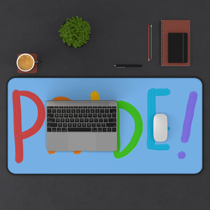 Desk Mat: LGBTQ Pride Lite Blue