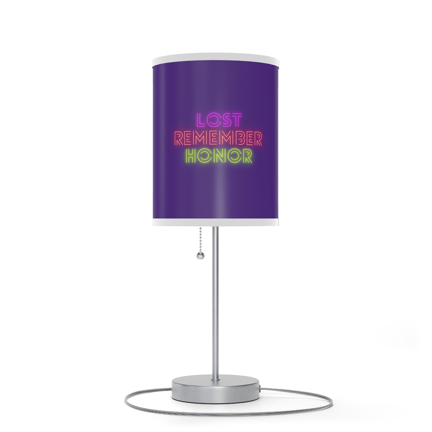 Lamp on a Stand, US|CA plug: Football Purple