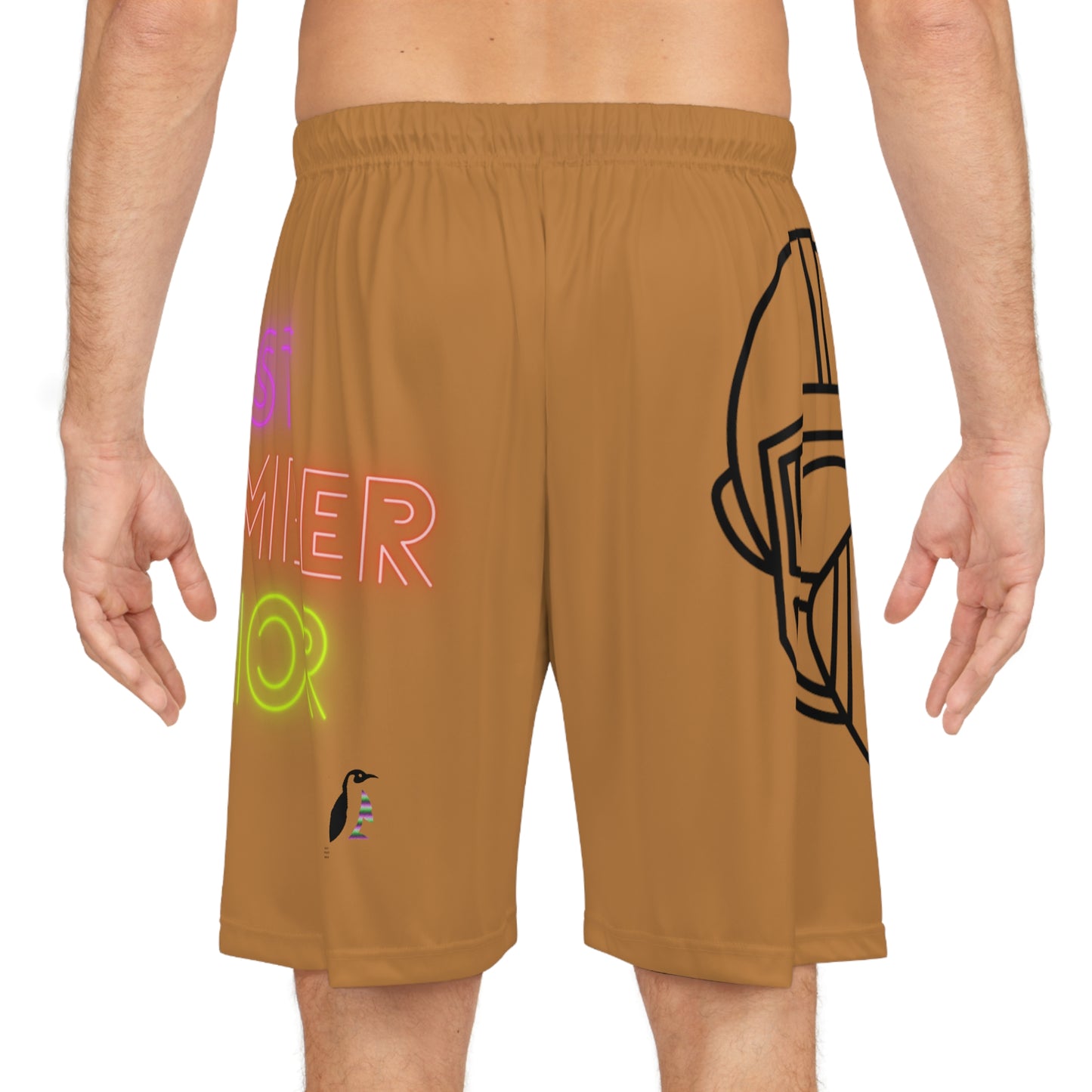 Basketball Shorts: Football Lite Brown