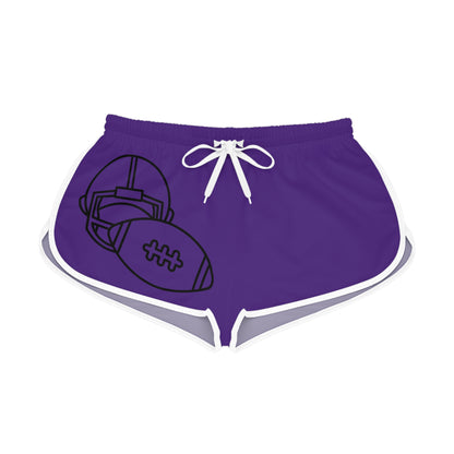 Women's Relaxed Shorts: Football Purple