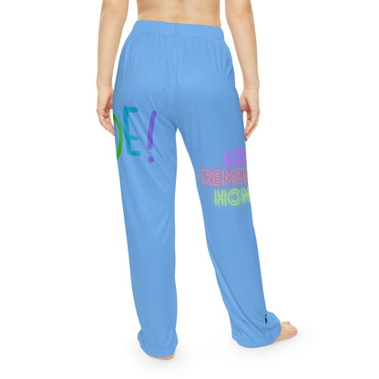 Pambabaeng Pajama Pants: LGBTQ Pride Lite Blue 