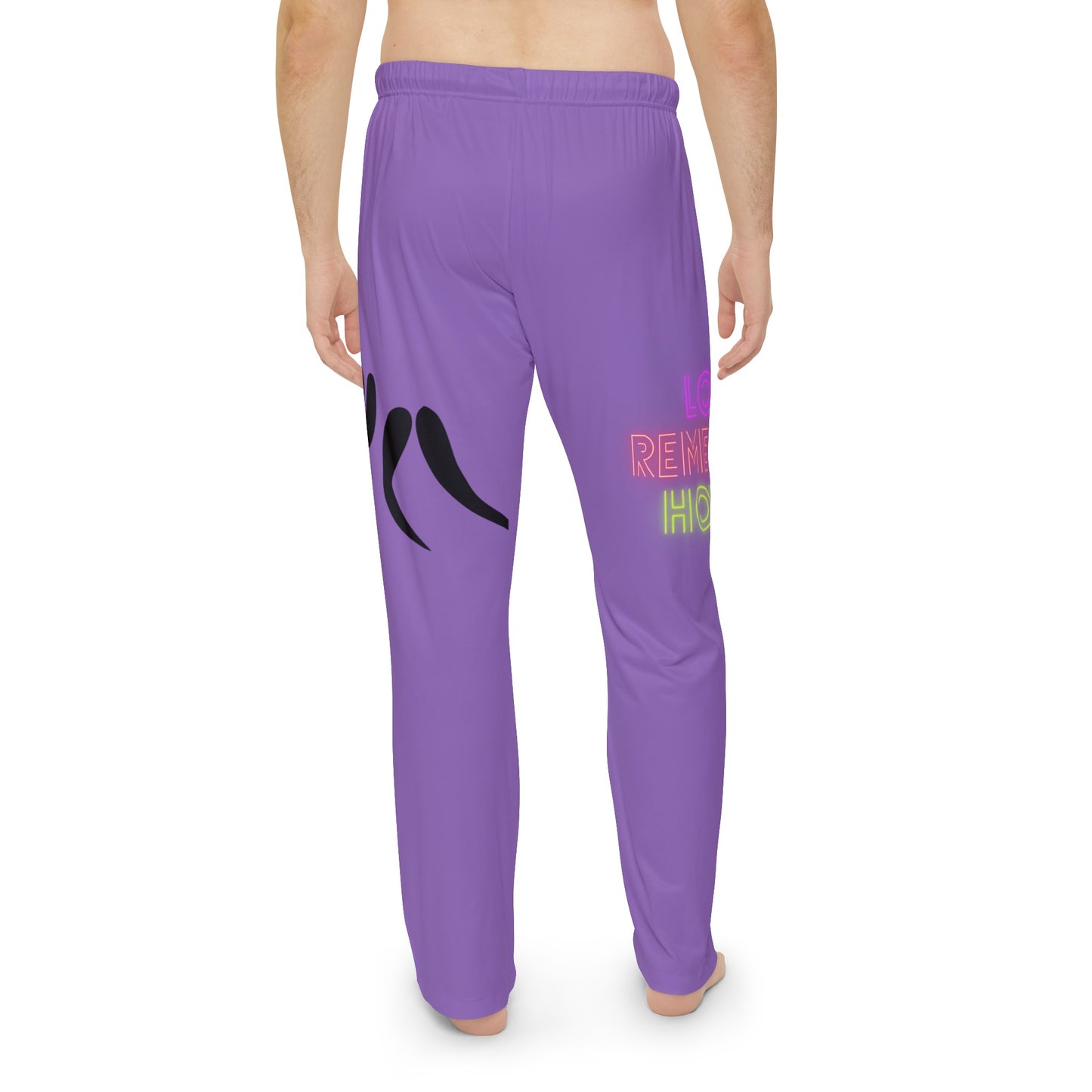 Men's Pajama Pants: Wrestling Lite Purple