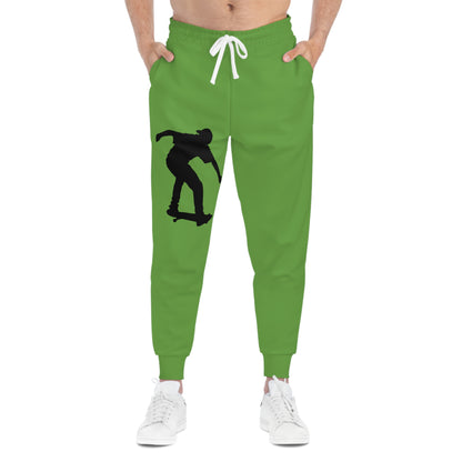 Athletic Joggers: Skateboarding Green