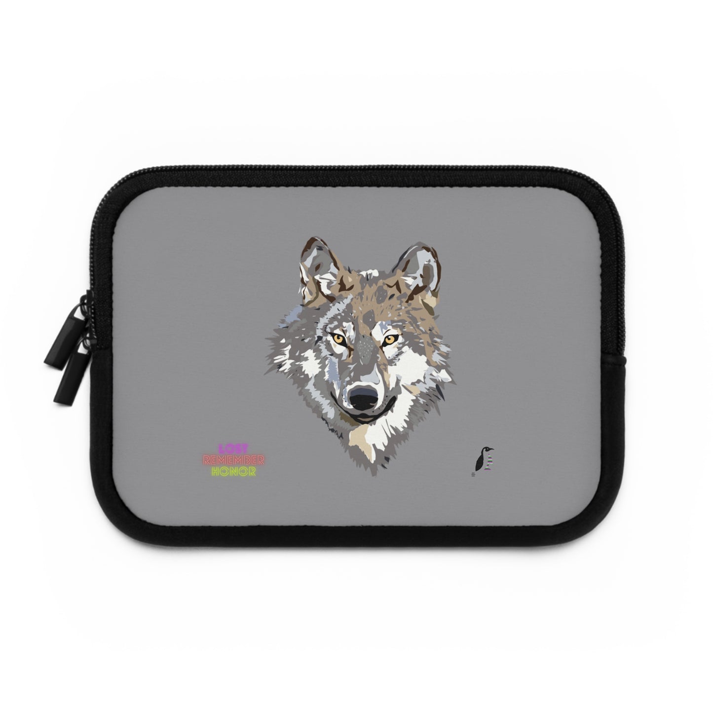 Laptop Sleeve: Wolves Grey