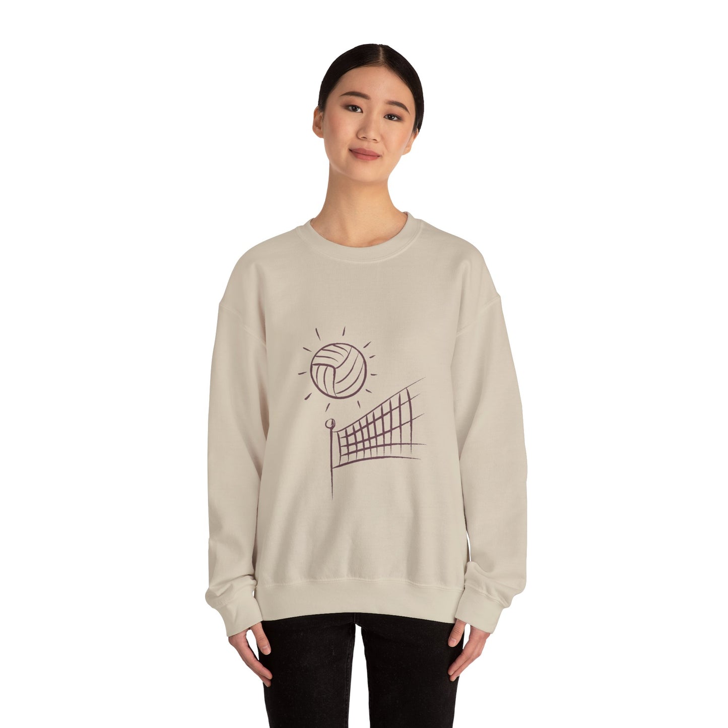 Heavy Blend™ Crewneck Sweatshirt: Volleyball #1