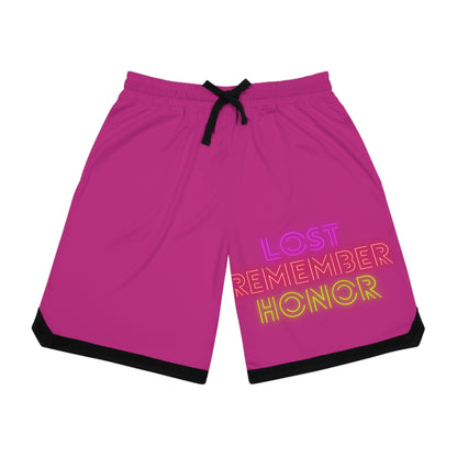 Basketball Rib Shorts: Lost Remember Honor Pink