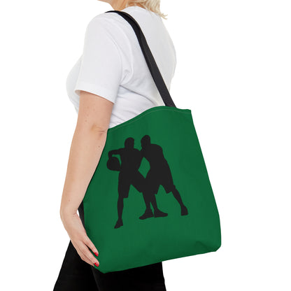 Tote Bag: Basketball Dark Green