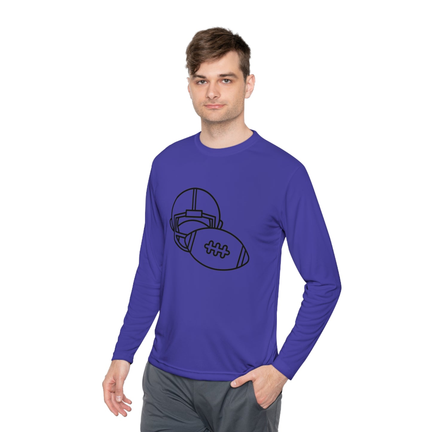 Lightweight Long Sleeve Tee: Football #2