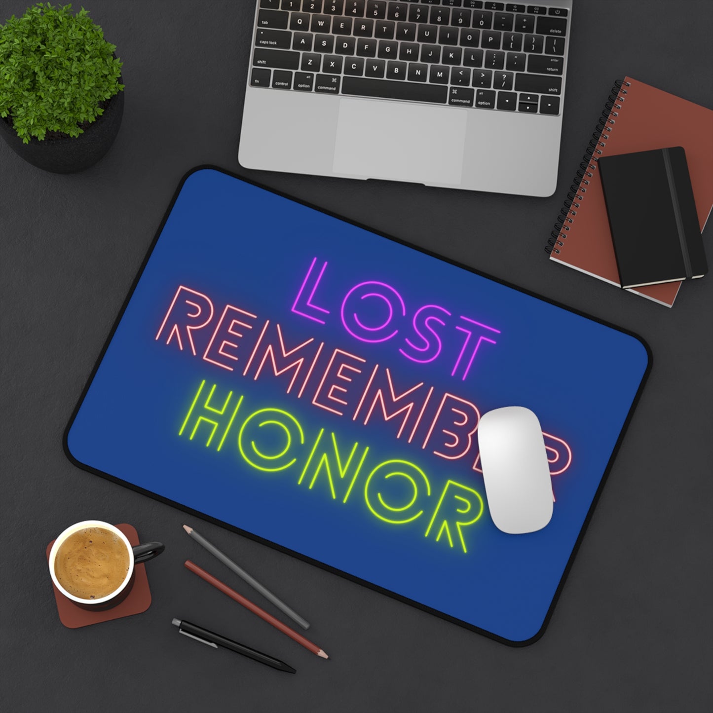 Desk Mat: Lost Remember Honor Dark Blue