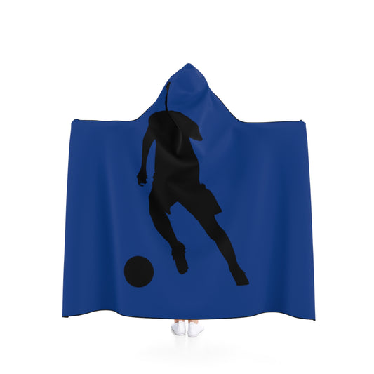 Hooded Blanket: Soccer Dark Blue