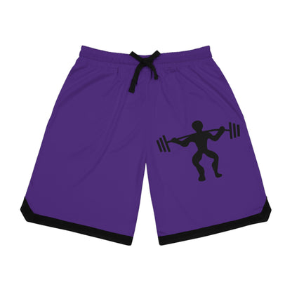 Basketball Rib Shorts: Weightlifting Purple