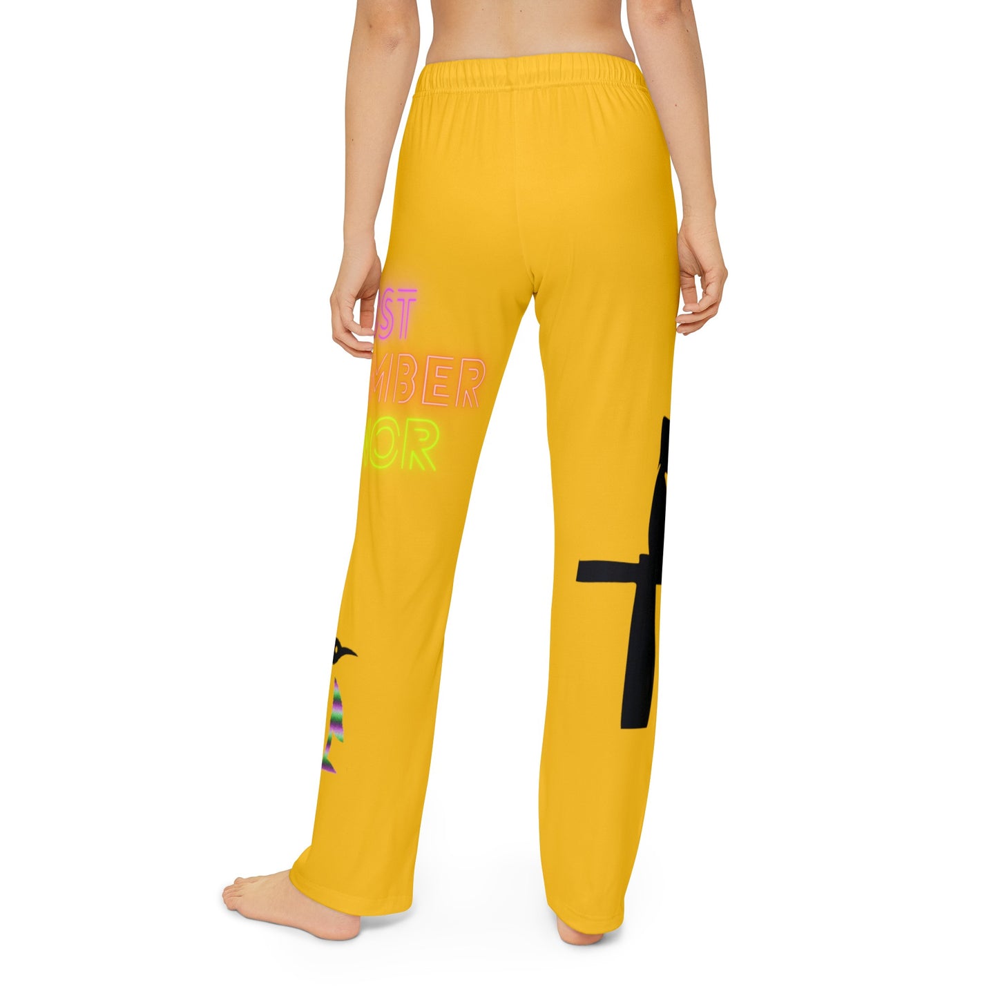 Kids Pajama Pants: Fishing Yellow