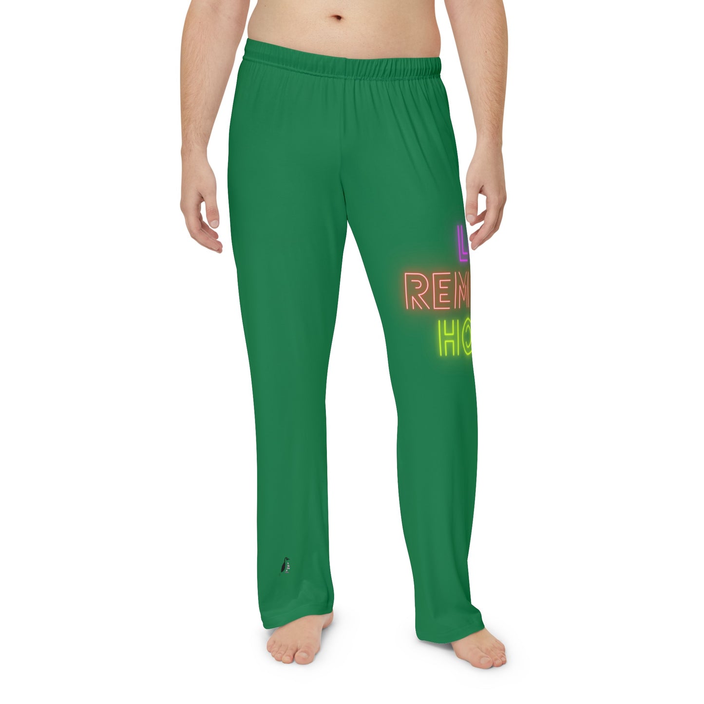 Men's Pajama Pants: Lost Remember Honor Dark Green