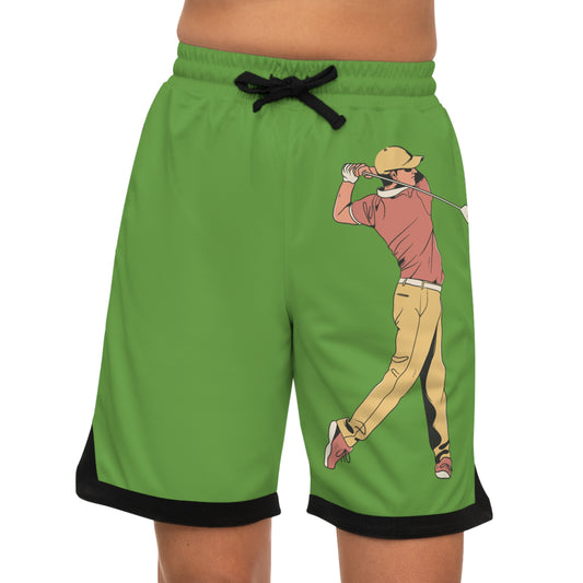 Basketball Rib Shorts: Golf Green