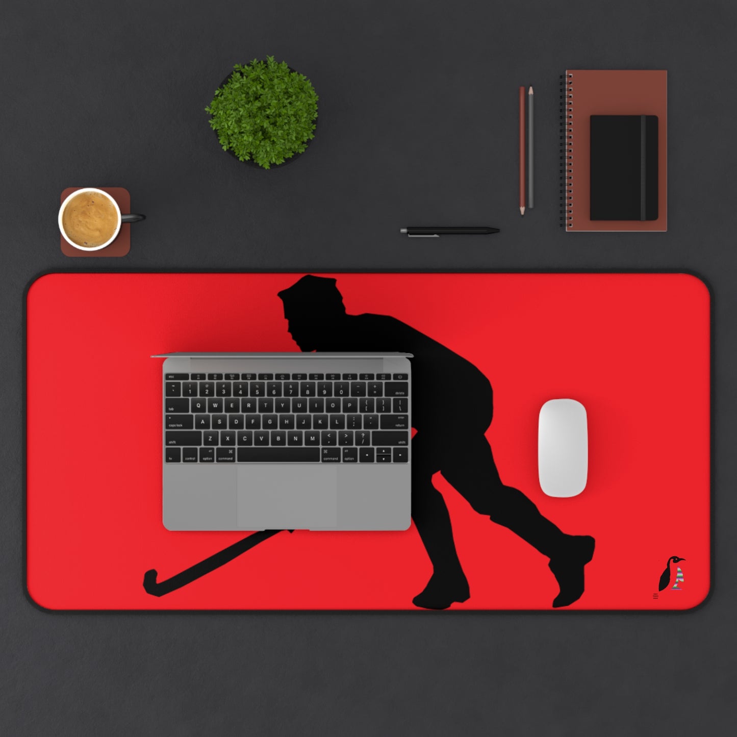 Desk Mat: Hockey Red