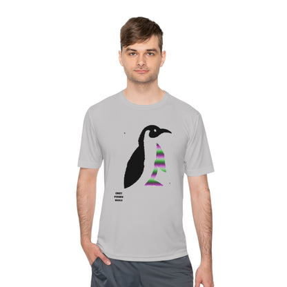 Moisture Wicking Tee: Crazy Penguin World Logo #1