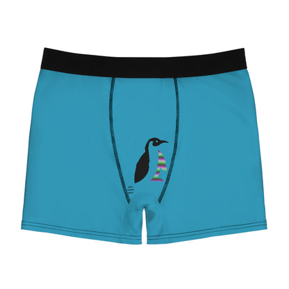 Men's Boxer Briefs: Hockey Turquoise