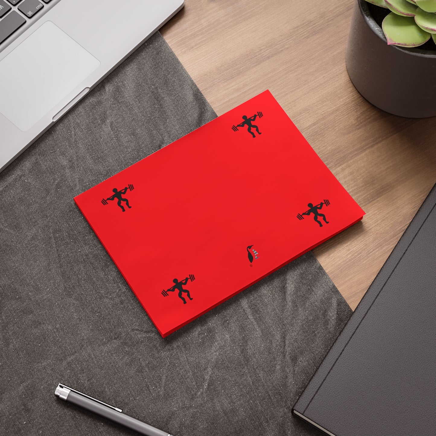 Post-it® Note Pads: Weightlifting Red