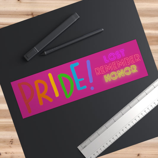 Bumper Stickers: LGBTQ Pride Pink