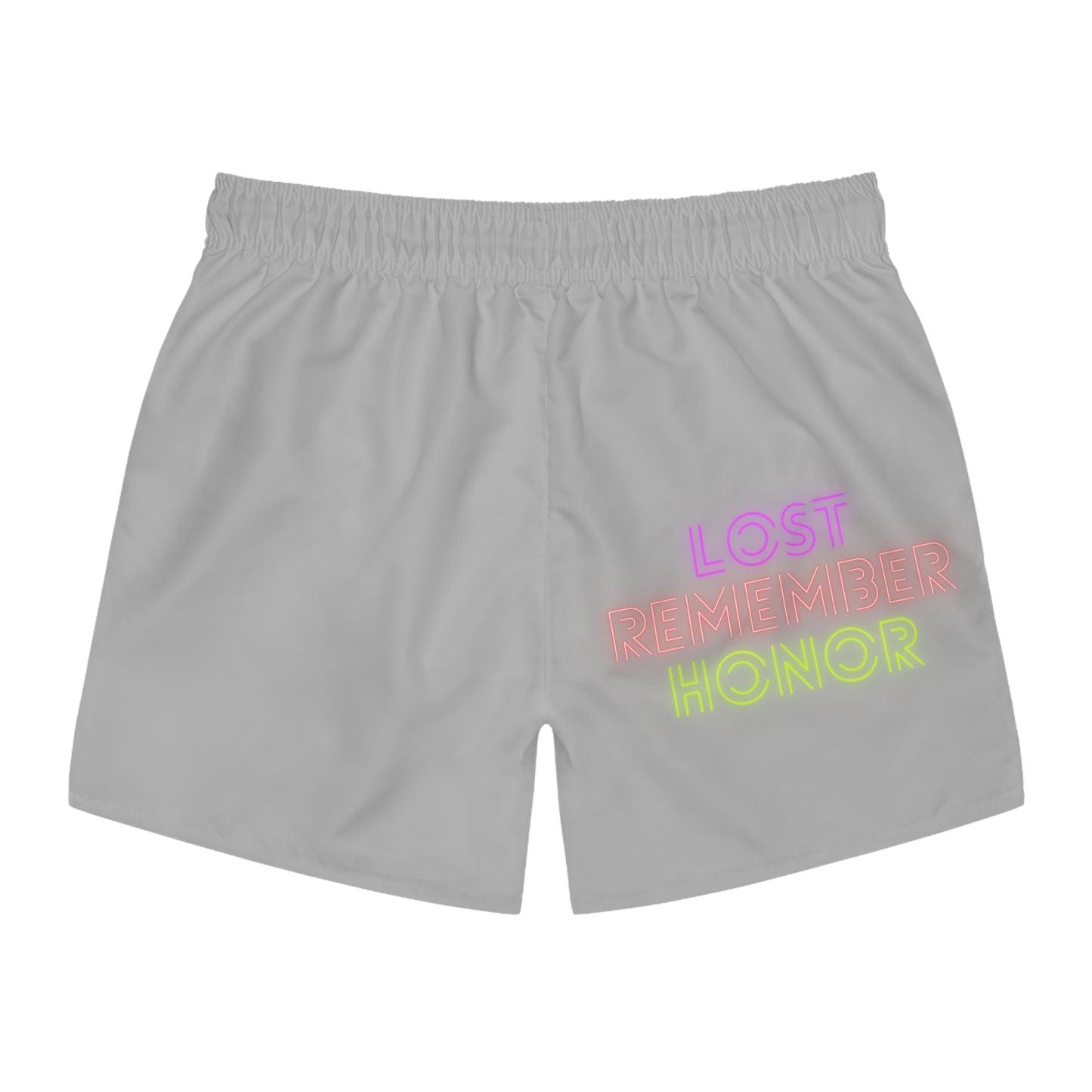 Swim Trunks: Crazy Penguin World Logo Lite Grey