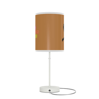 Lamp on a Stand, US|CA plug: Baseball Lite Brown