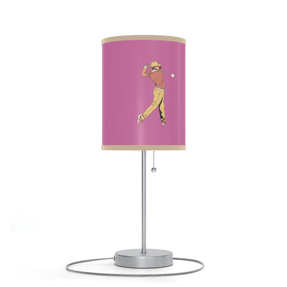 Lamp on a Stand, US|CA plug: Golf Lite Pink