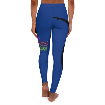 Women's Spandex Leggings: Dance Dark Blue