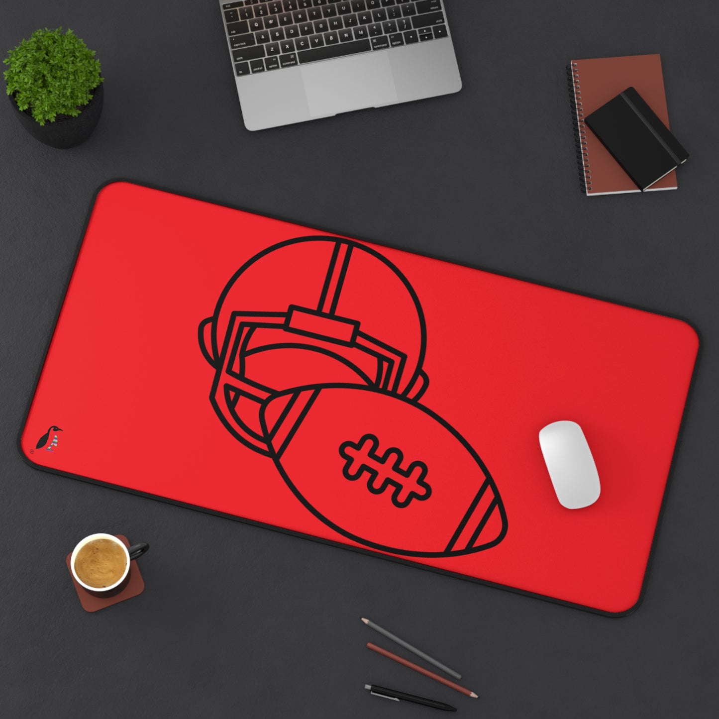 Desk Mat: Football Red