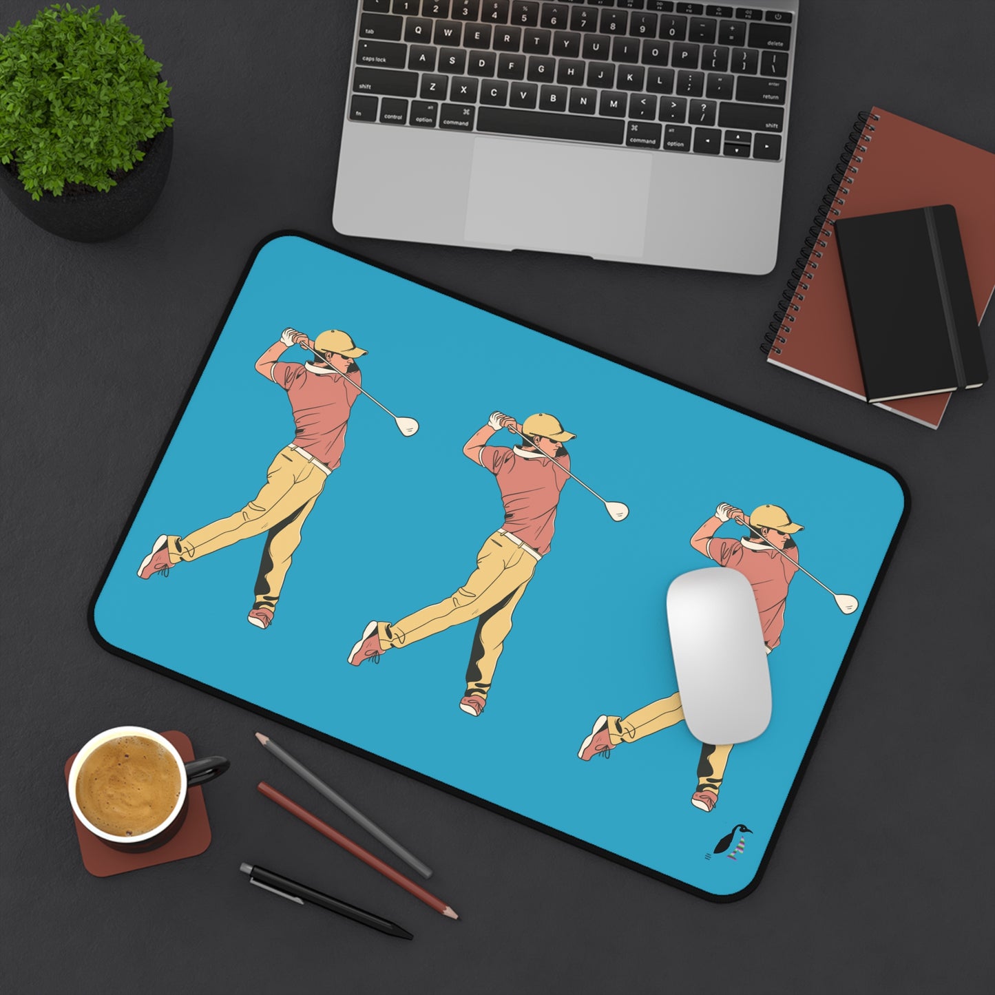 Desk Mat: Golf Turquoise