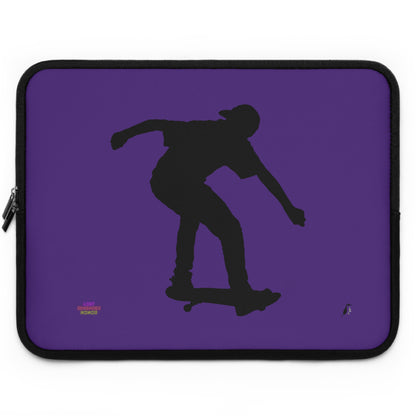 Laptop Sleeve: Skateboarding Purple