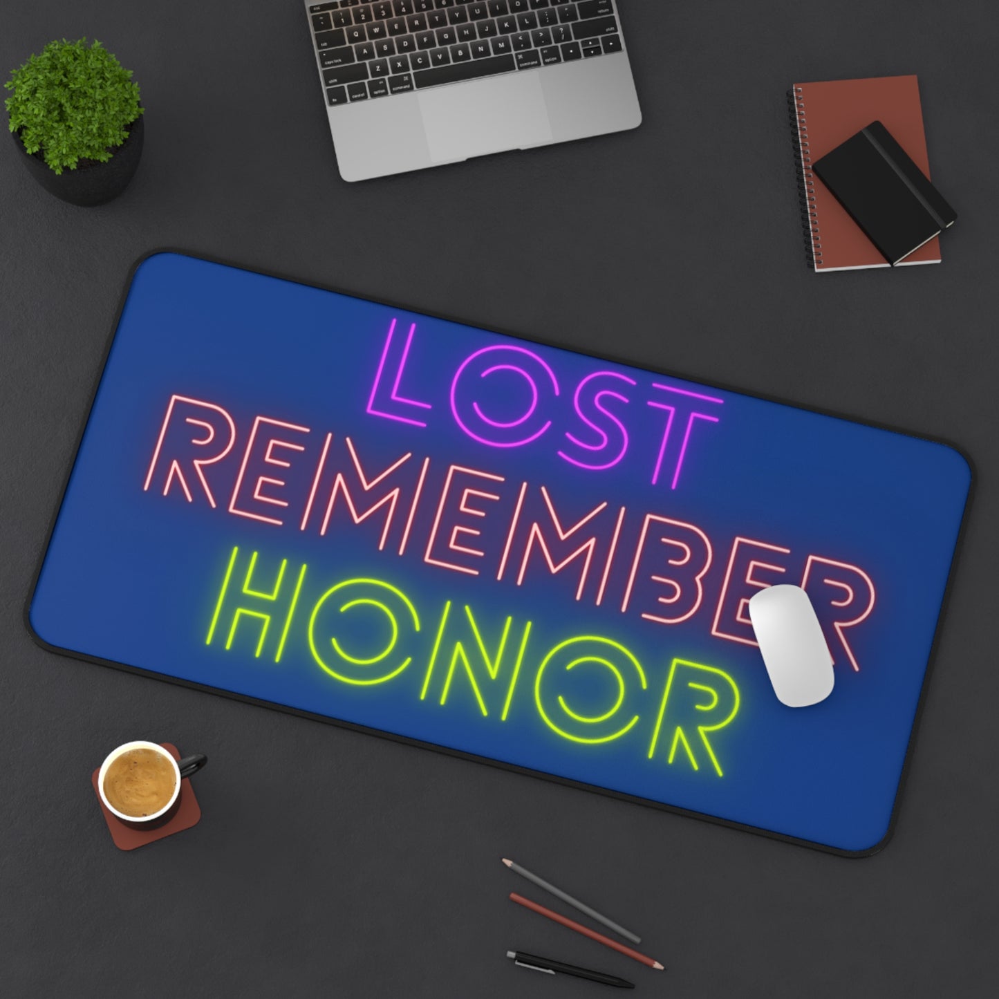 Desk Mat: Lost Remember Honor Dark Blue