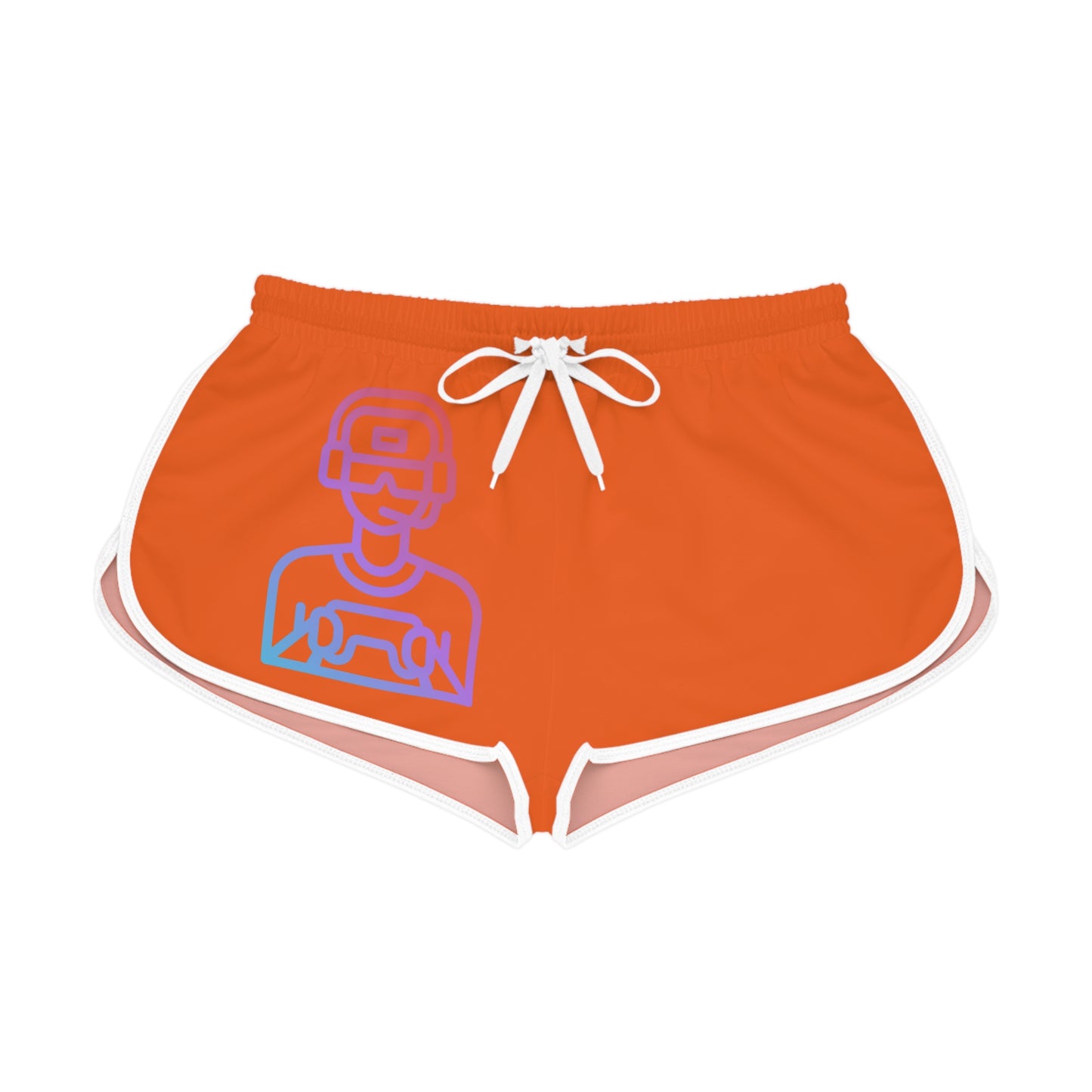 Women's Relaxed Shorts: Gaming Orange