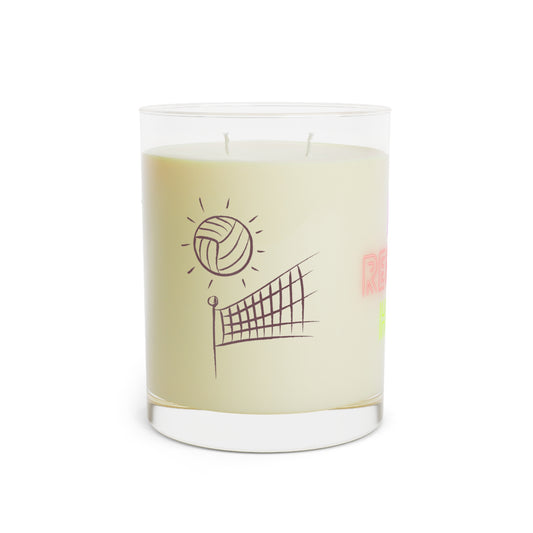 Scented Candle - Full Glass, 11oz: Volleyball