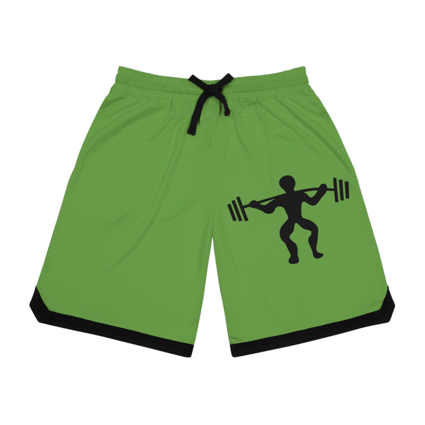 Basketball Rib Shorts: Weightlifting Green