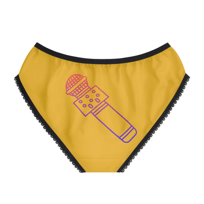 Women's Briefs: Music Yellow