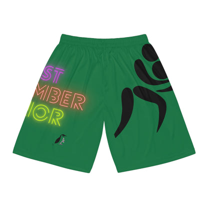 Basketball Shorts: Wrestling Dark Green