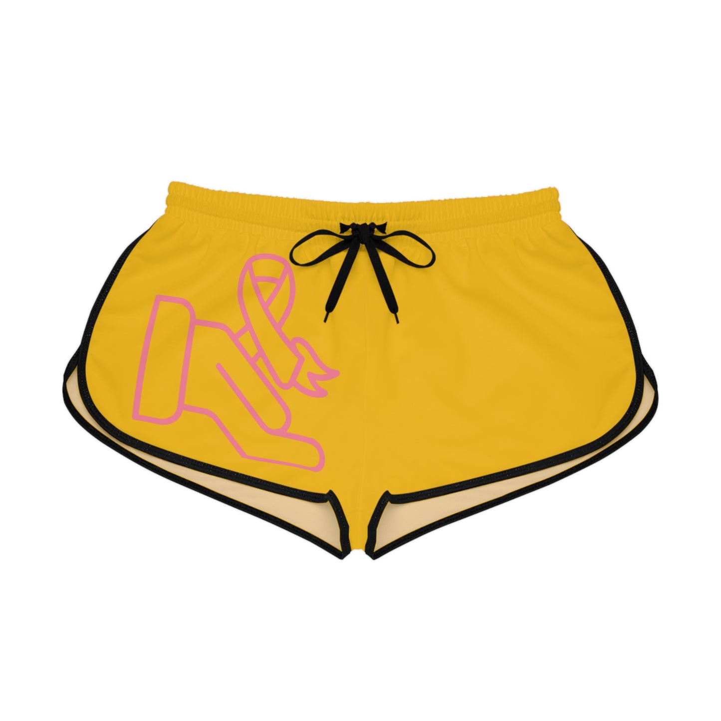 Women's Relaxed Shorts: Fight Cancer Yellow